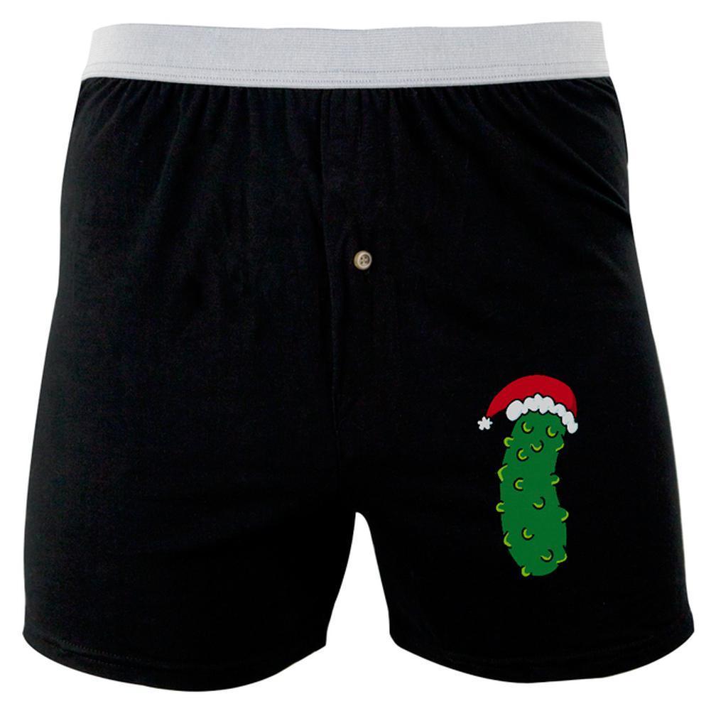 Christmas Pickle German Tradition Soft Knit Boxer