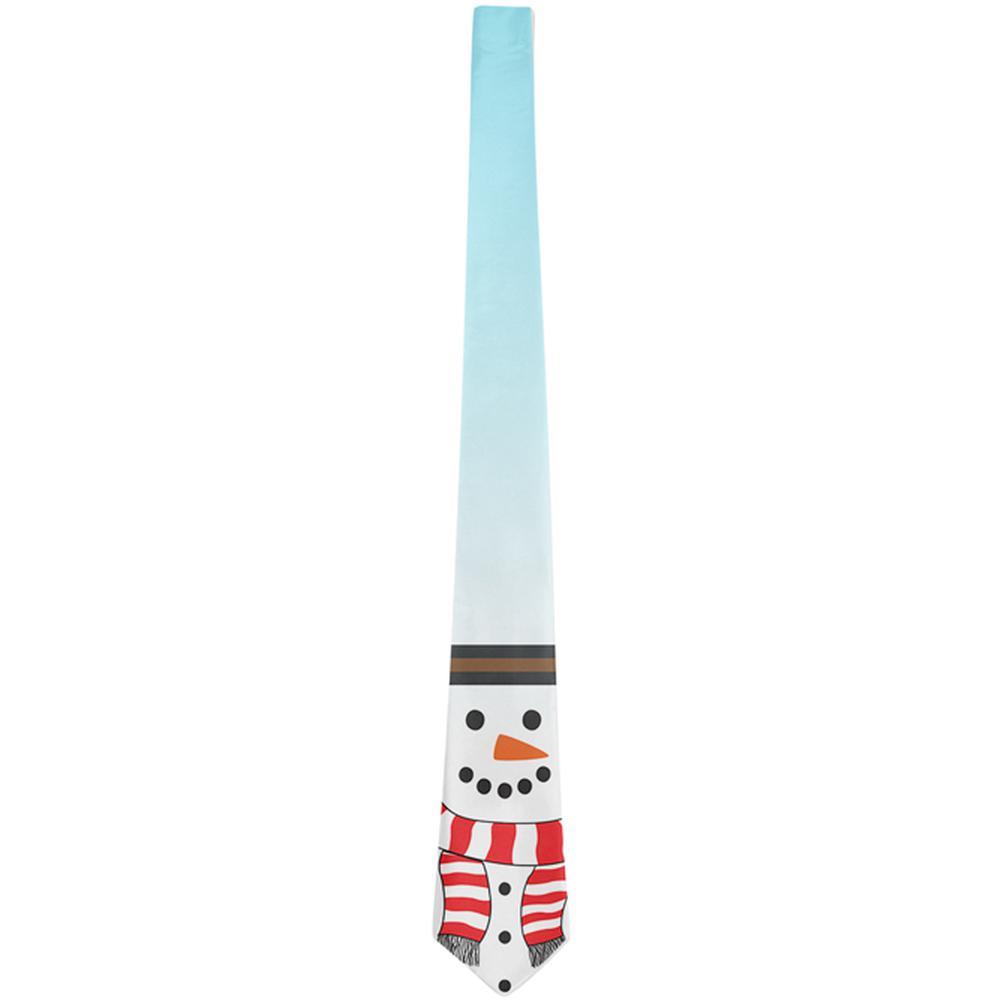 Christmas Snowman All Over Neck Tie