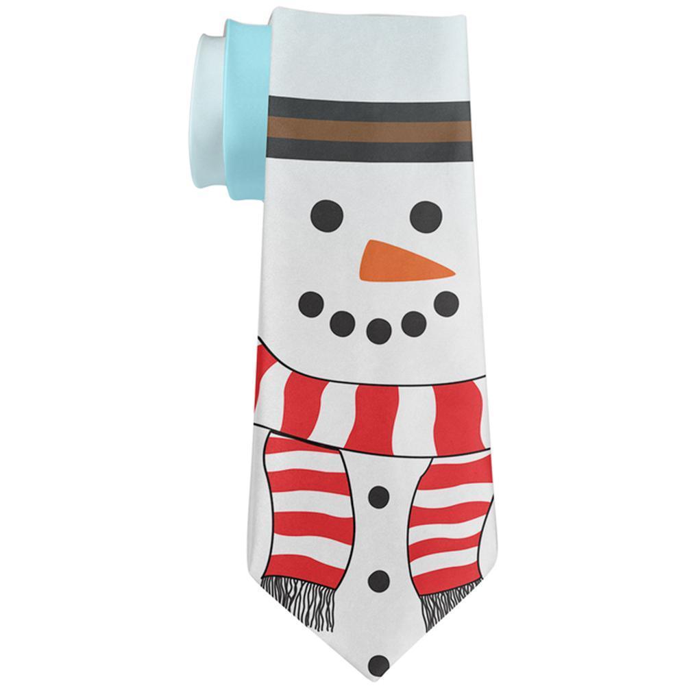 Christmas Snowman All Over Neck Tie