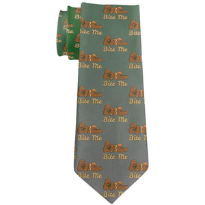 Christmas Gingerbread Man Bite Me Funny All Over Neck Tie