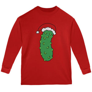 Christmas Pickle Youth Long Sleeve T Shirt