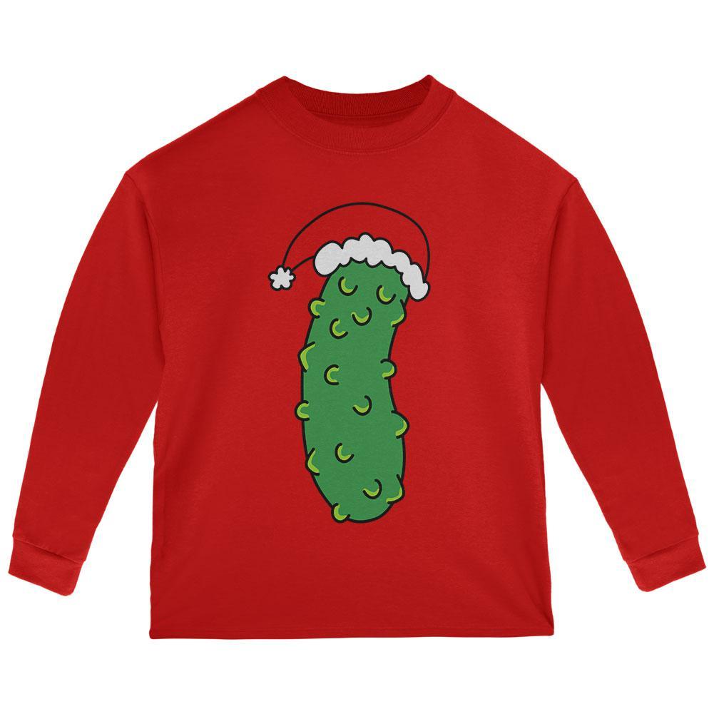 Christmas Pickle Toddler Long Sleeve T Shirt