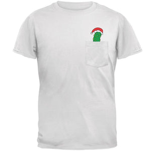 Christmas Pocket Pickle German Tradition Mens Pocket T Shirt