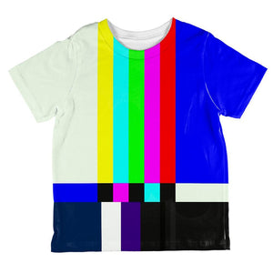 Halloween SMPTE Color Bars Late Night TV Costume All Over Toddler T Shirt
