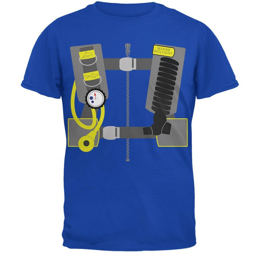 Halloween Marine Biologist Scuba Diver Costume Mens Soft T Shirt