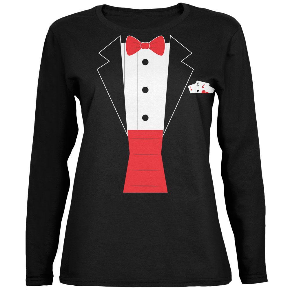 Halloween Magic Magician Costume Ladies' Relaxed Jersey Long-Sleeve Tee