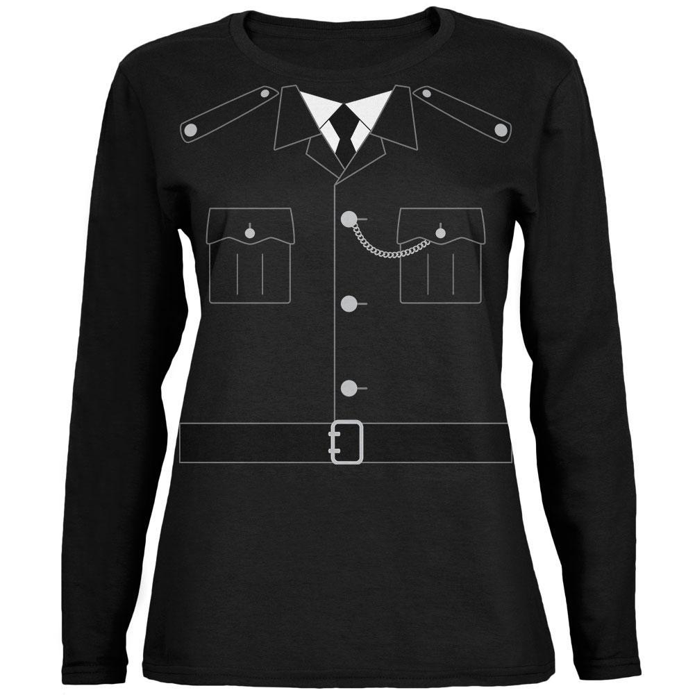 Halloween British Bobby Copper Police Costume Ladies' Relaxed Jersey Long-Sleeve Tee