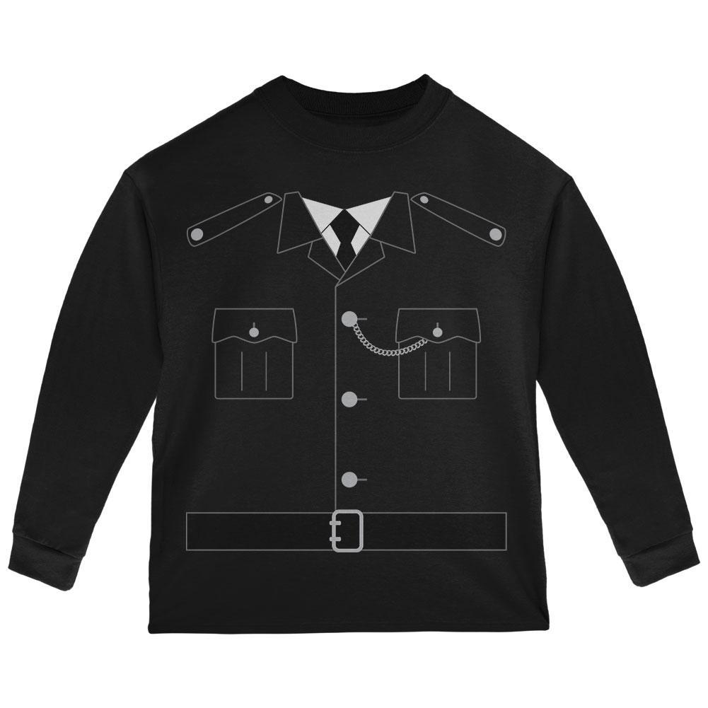 Halloween British Bobby Copper Police Costume Toddler Long Sleeve T Shirt