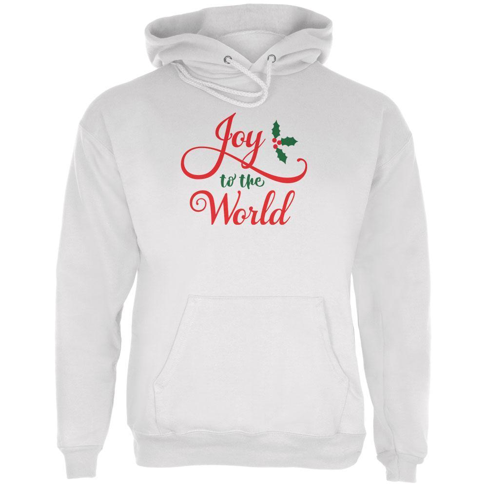 Christmas Joy to the World Script Mens Hoodie
