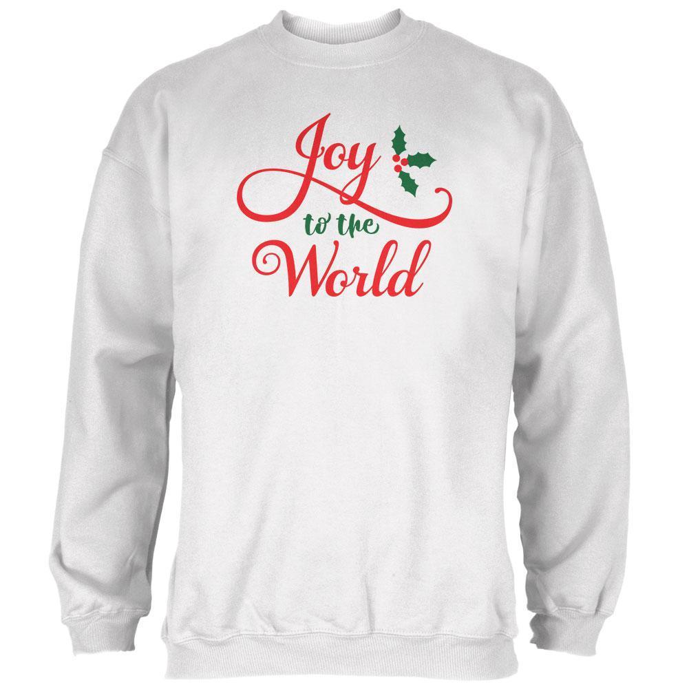 Christmas Joy to the World Script Mens Sweatshirt