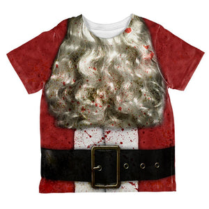 Christmas Zombie Attack Survivor Santa Costume All Over Toddler T Shirt