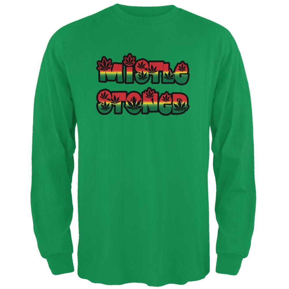 Christmas Mistlestoned Mistletoe Mens Long Sleeve T Shirt