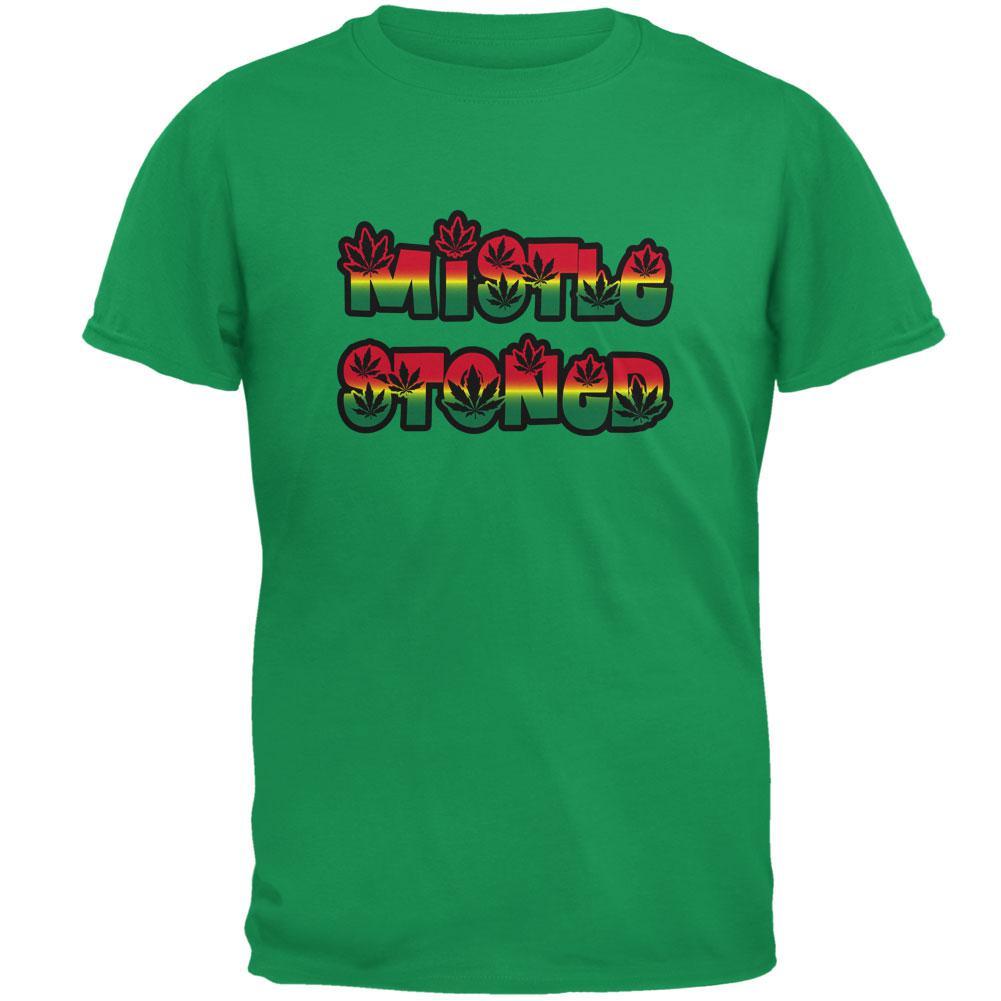 Christmas Mistlestoned Mistletoe Mens T Shirt