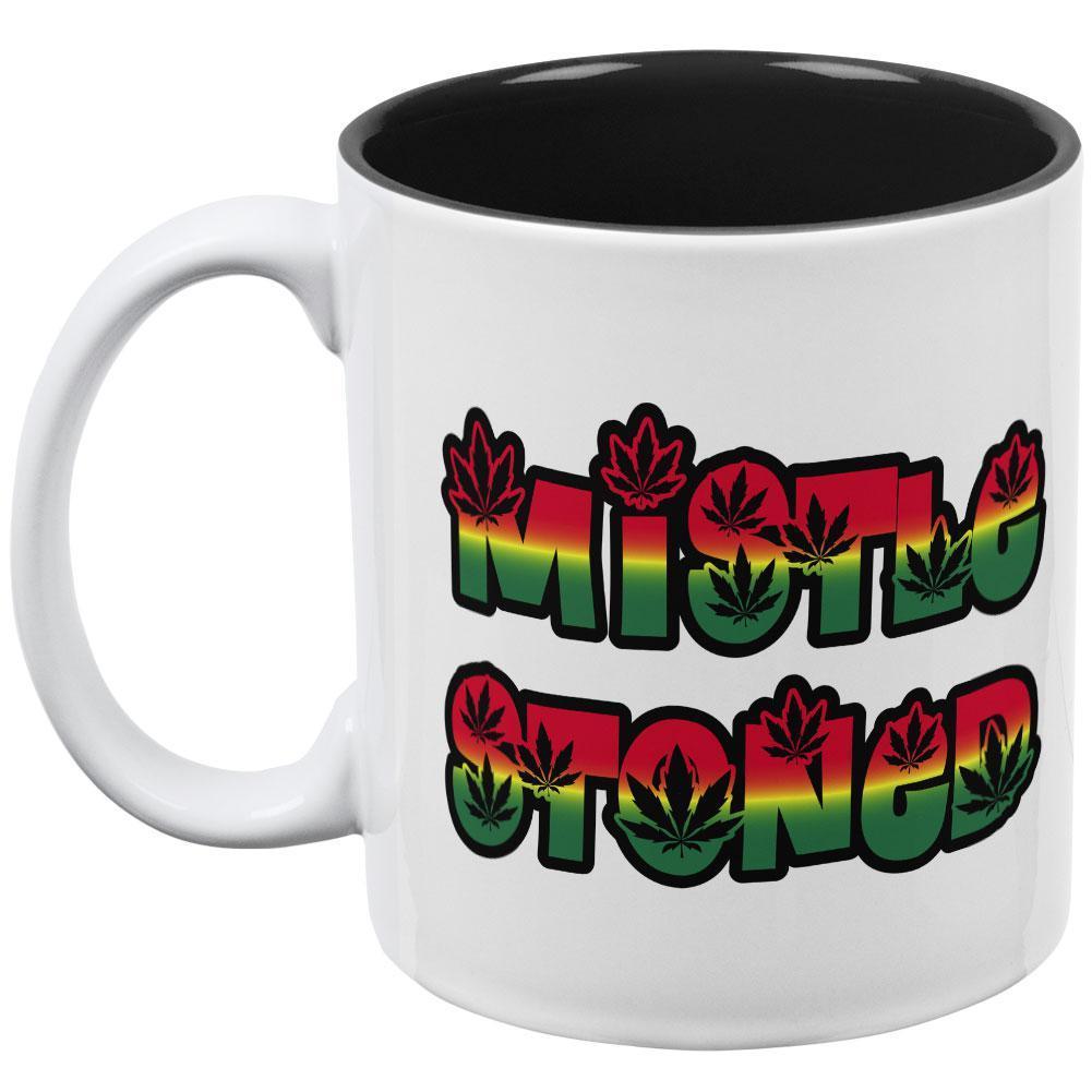 Christmas Mistlestoned Mistletoe All Over Coffee Mug