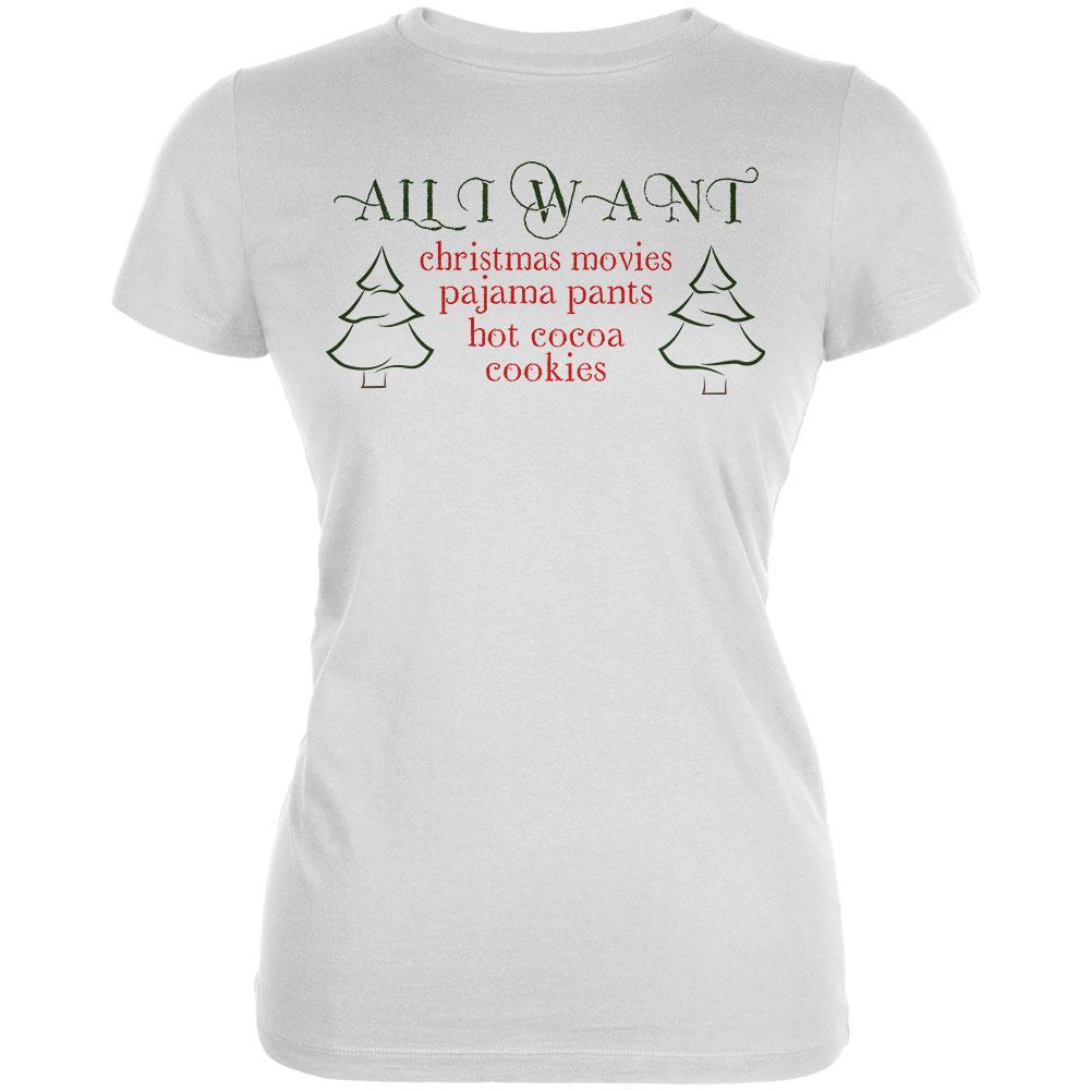 All I Want For Christmas Juniors Soft T Shirt