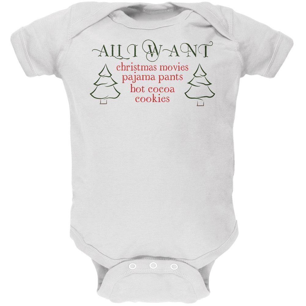 All I Want For Christmas Soft Baby One Piece