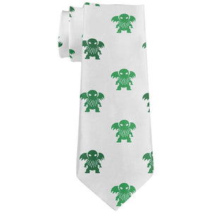 Cthulhu Christmas Pattern All Over Neck Tie