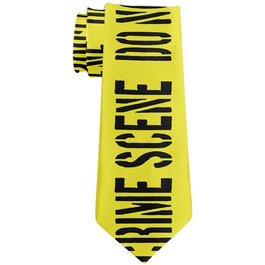 Crime Scene Tape All Over Neck Tie