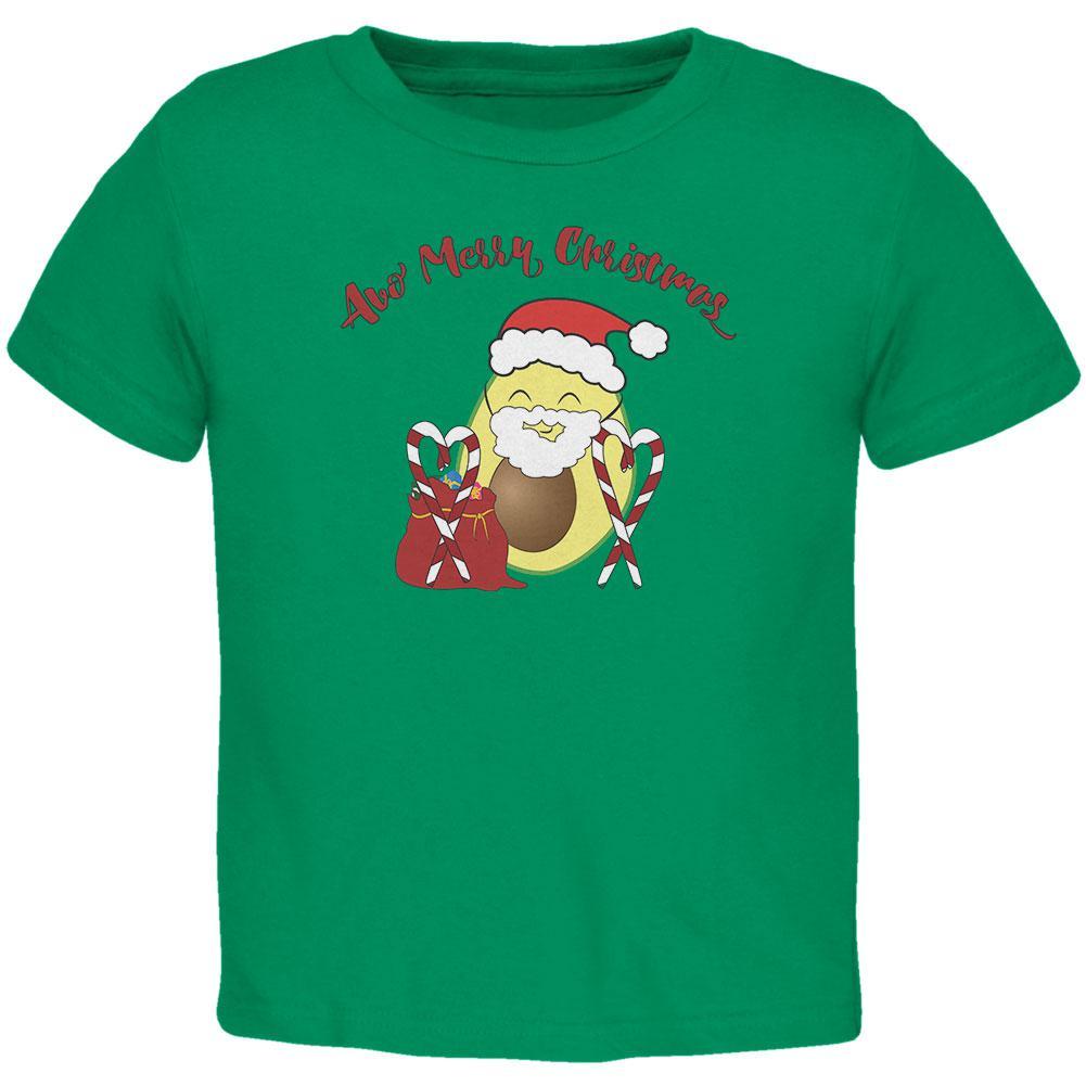Avo Have A Merry Christmas Avocado Cute Funny Pun Toddler T Shirt