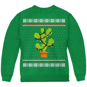 Cactus Prickly Pear Tree Ugly Christmas Sweater Youth Sweatshirt