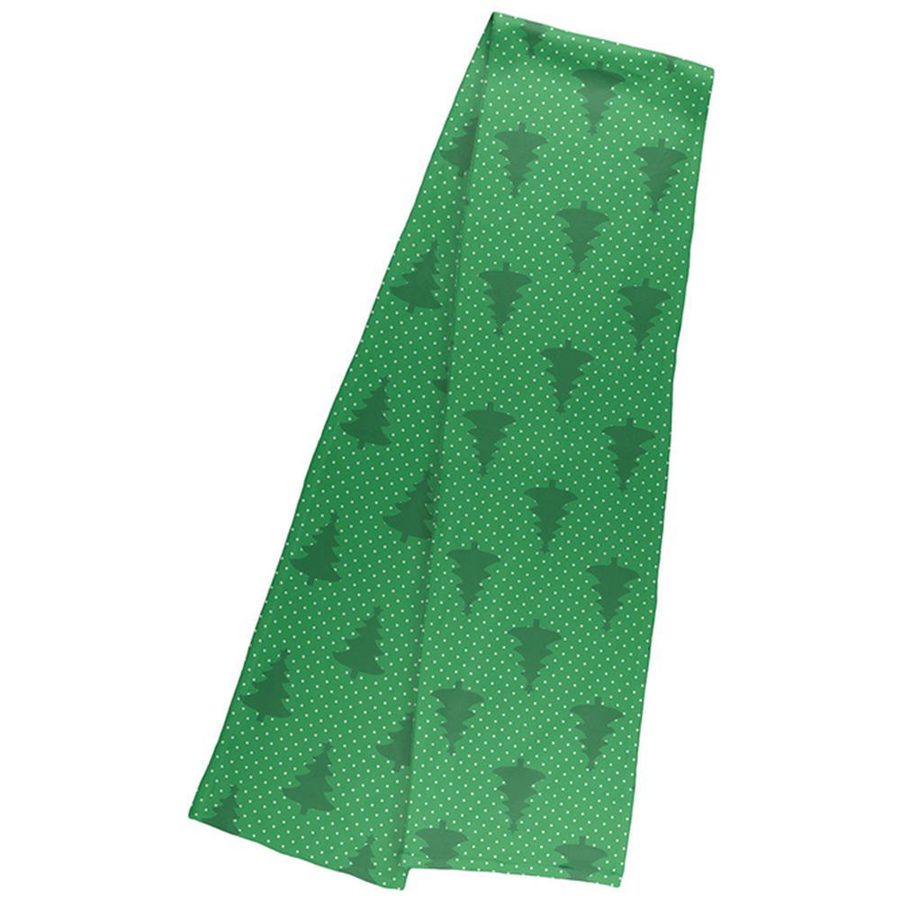 Christmas Pine Tree Pattern Warm Fleece Scarf