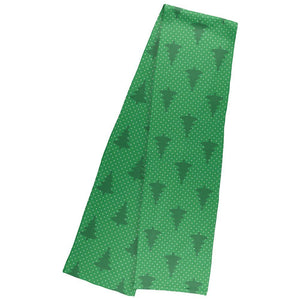 Christmas Pine Tree Pattern Warm Fleece Scarf