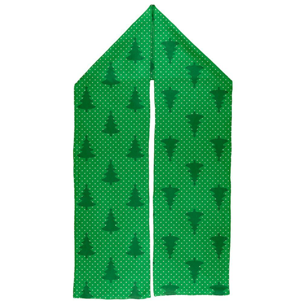 Christmas Pine Tree Pattern Warm Fleece Scarf