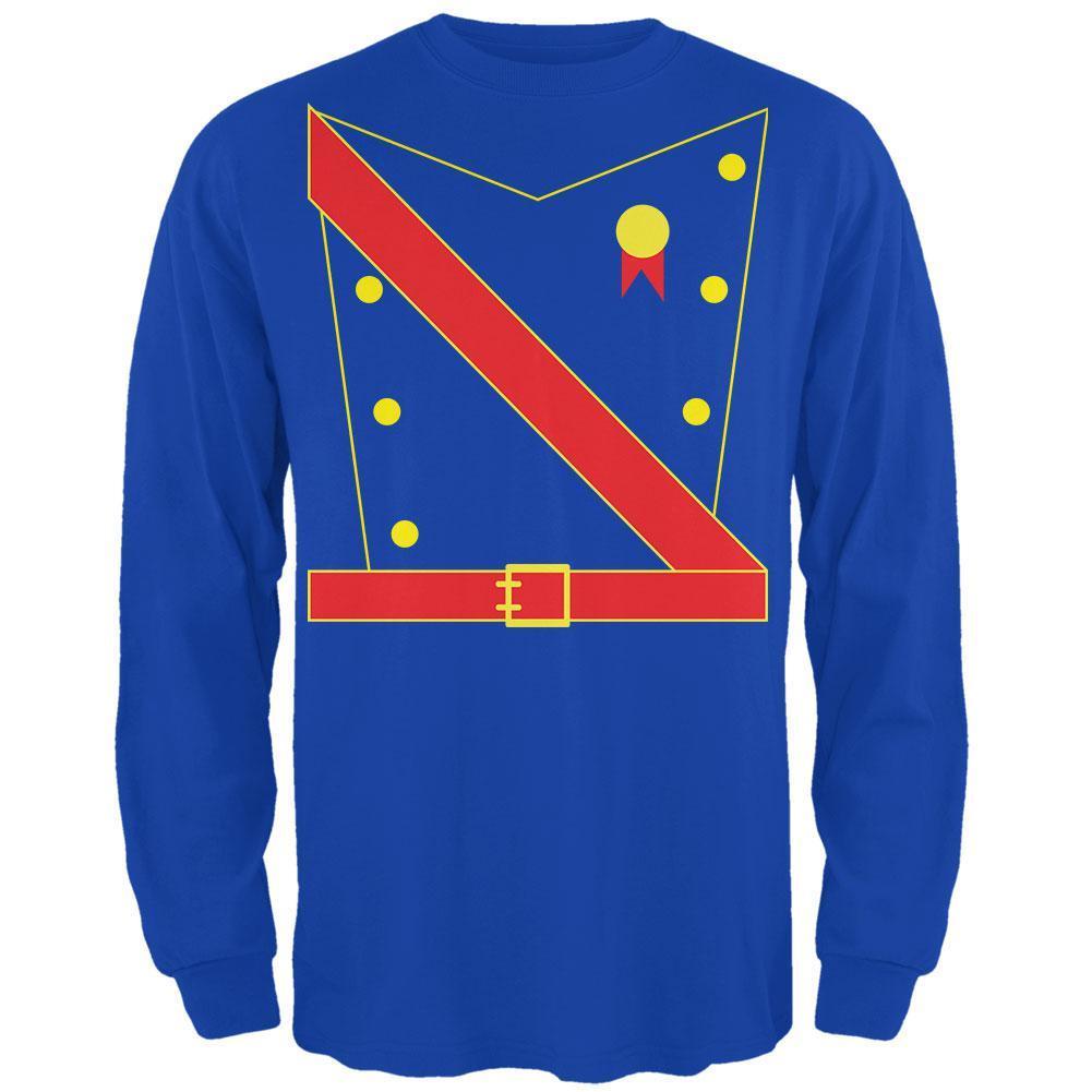 Halloween Prince King Royal Guard Costume Mens Long Sleeve T Shirt