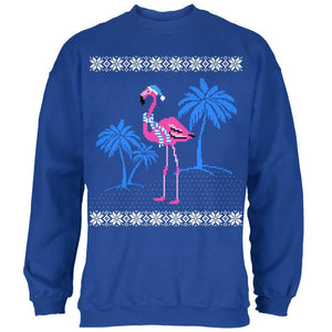 Flamingo Winter Ugly Christmas Sweater Mens Sweatshirt