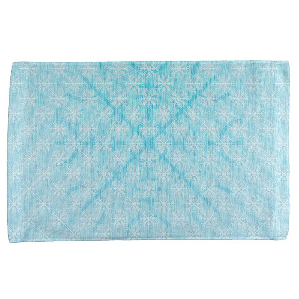 Christmas Viking Helm of Awe Snowflakes All Over Hand Towel
