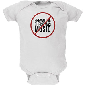 No Premature Christmas Music Soft Baby One Piece