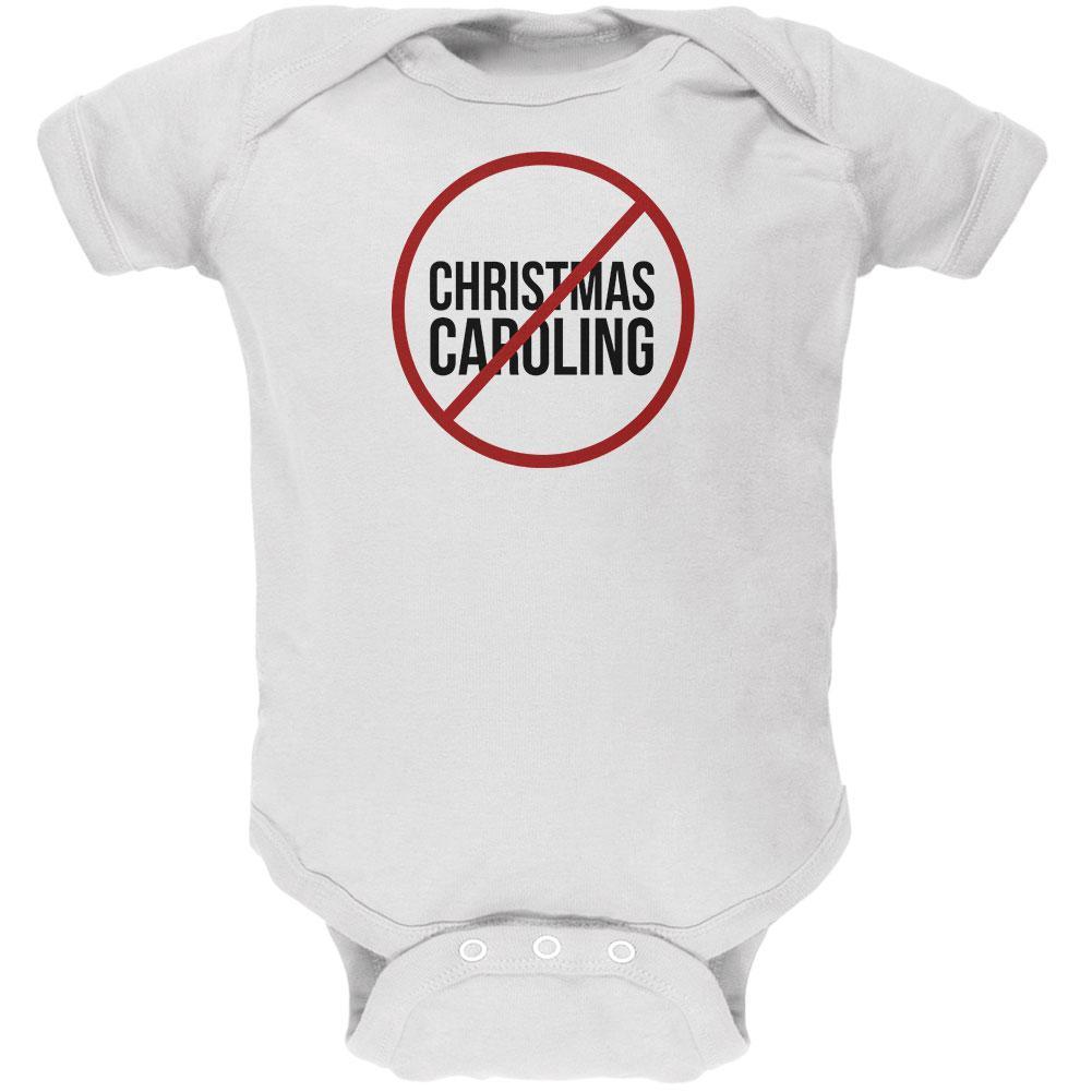 No Christmas Caroling Soft Baby One Piece