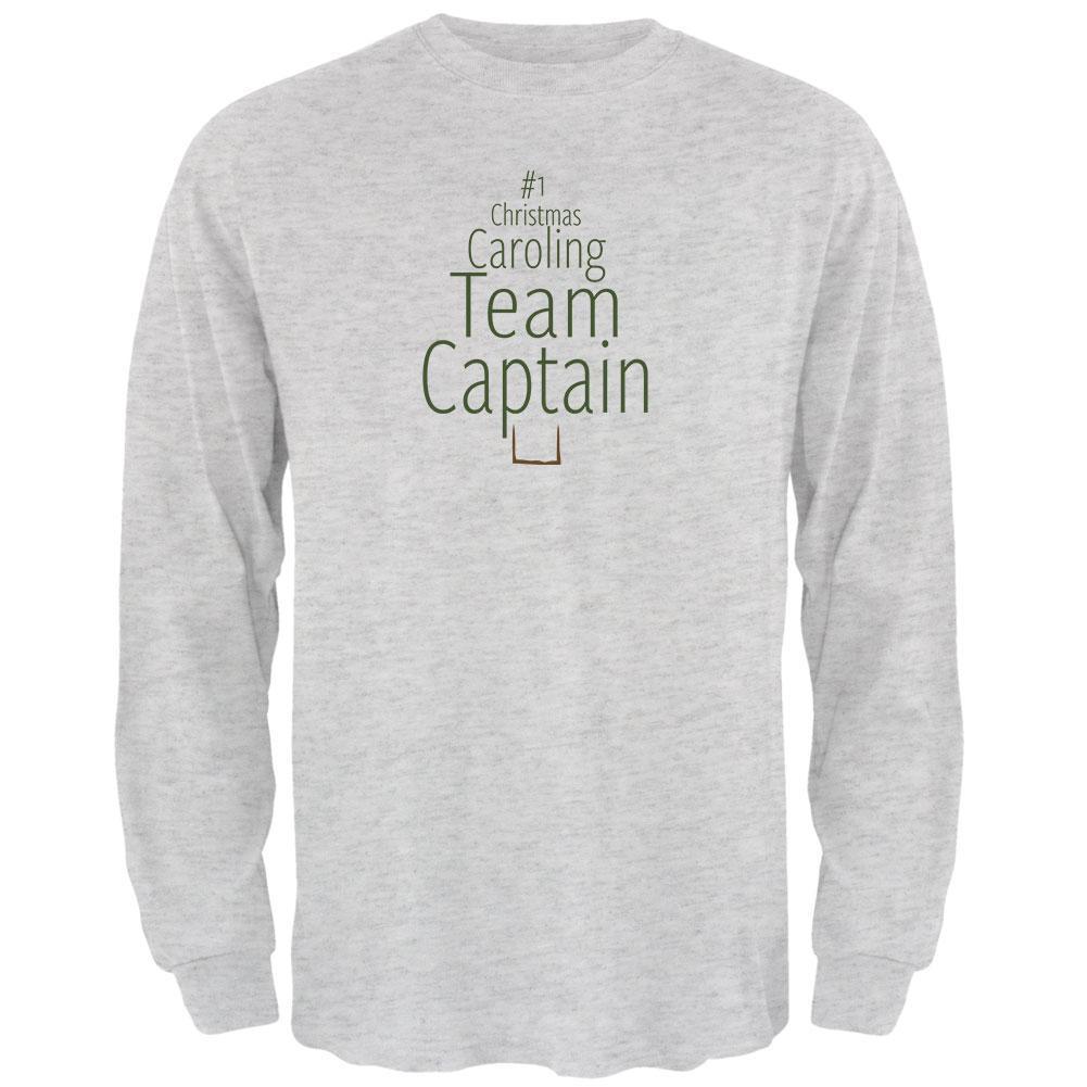 Number 1 Christmas Caroling Team Captain Mens Long Sleeve T Shirt