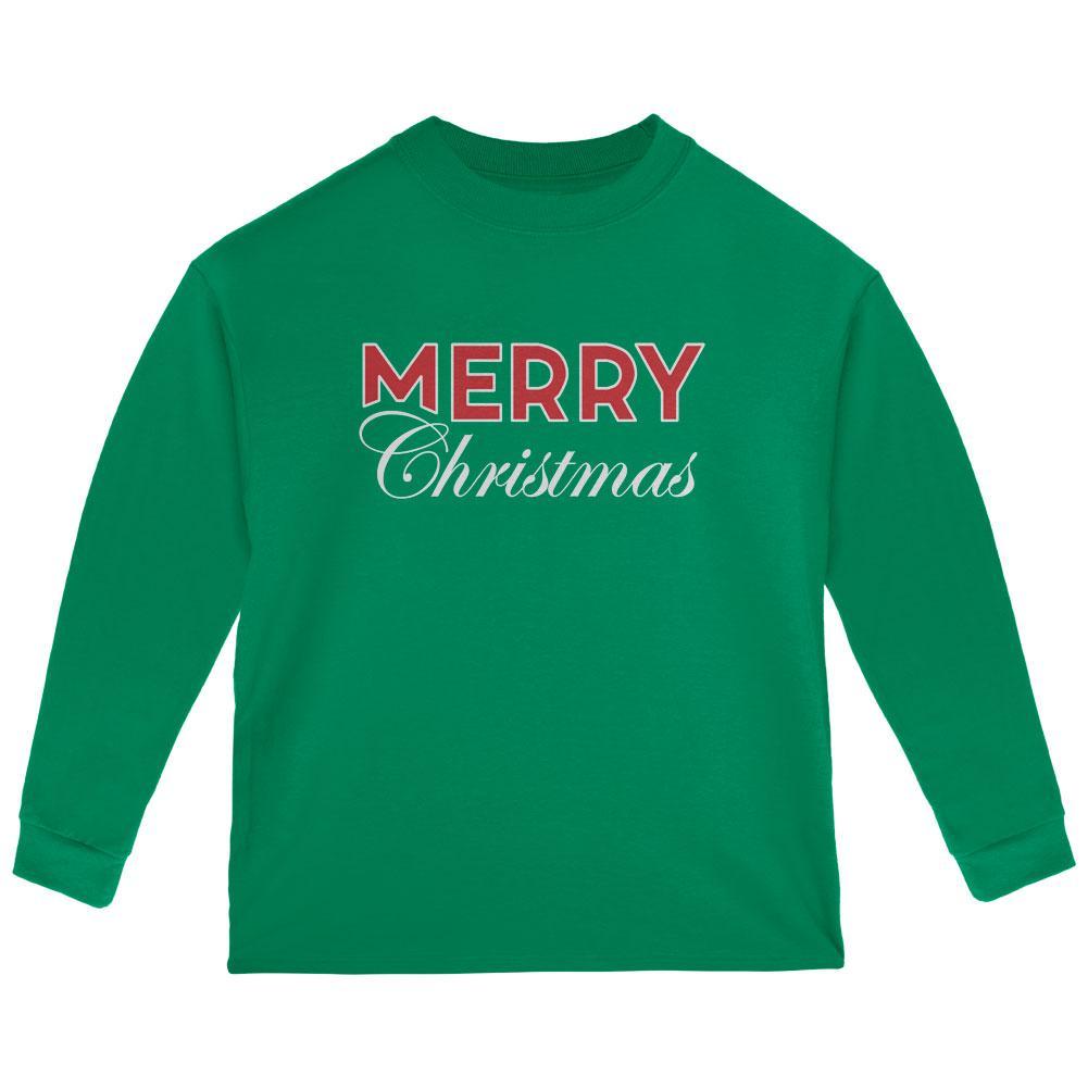 Holiday Merry Christmas Toddler Long Sleeve T Shirt