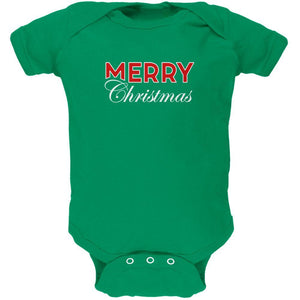 Holiday Merry Christmas Soft Baby One Piece
