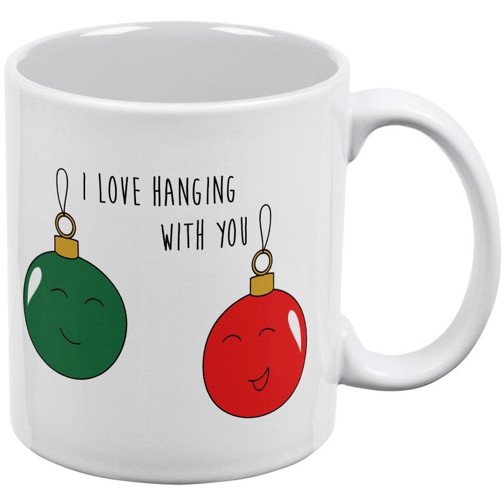 Christmas I Love Hanging With You Ornament Pun All Over Coffee Mug