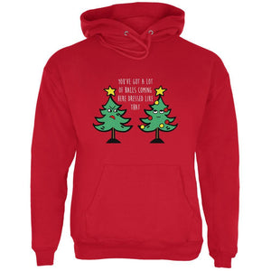 Christmas Tree You've Got a Lot of Balls Funny Mens Hoodie