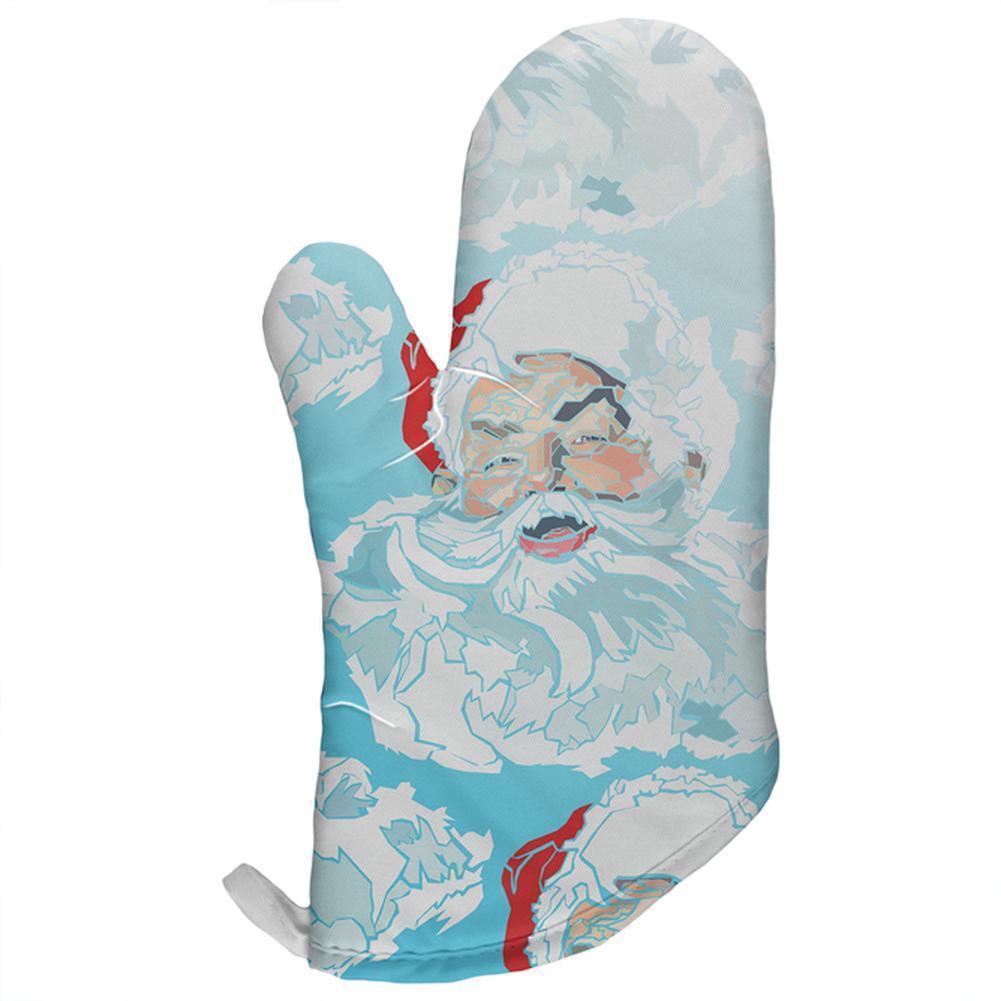 Christmas Classic Jolly Saint Nick Santa Claus All Over Oven Mitt