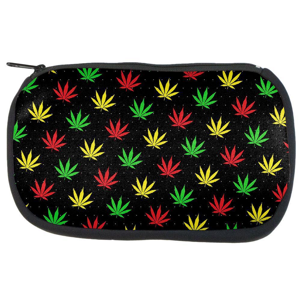 Pot Leaf Rasta Ugly Christmas Pattern Travel Bag