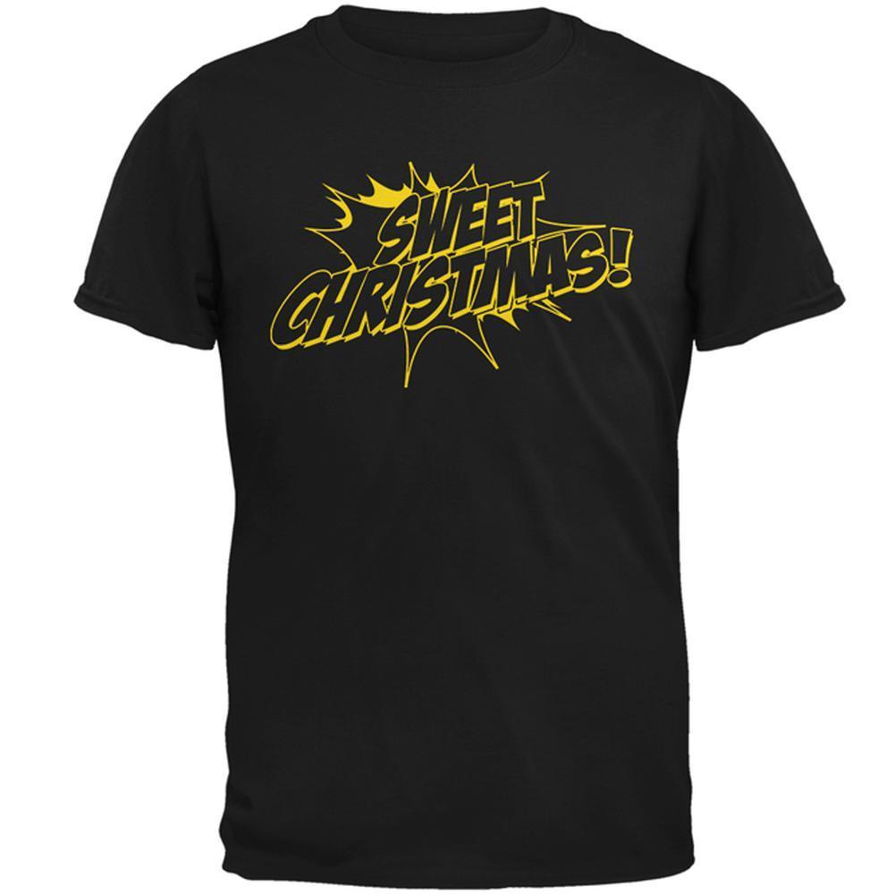 Sweet Christmas Comic Book Word Balloon Mens T Shirt
