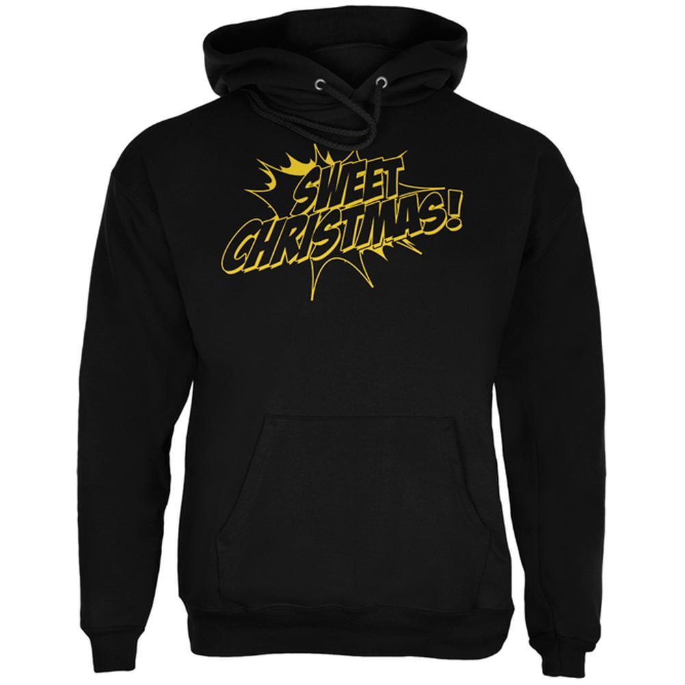 Sweet Christmas Comic Book Word Balloon Mens Hoodie