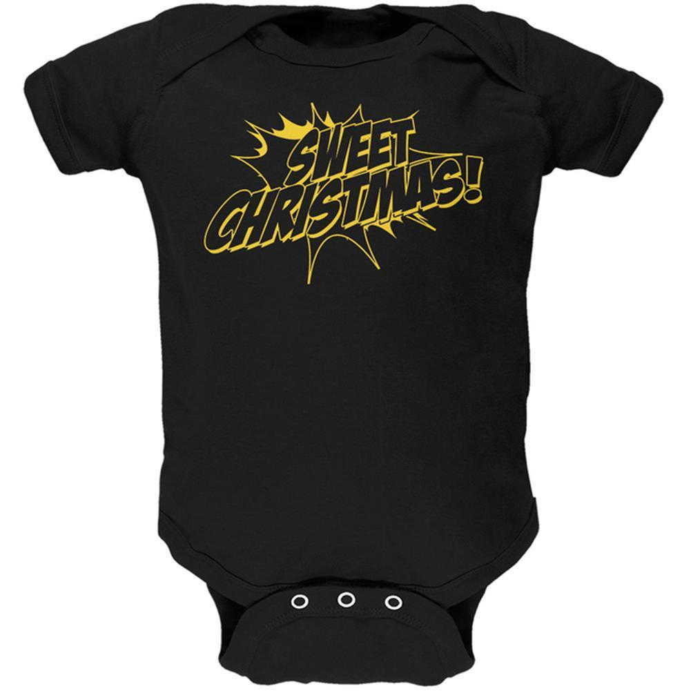 Sweet Christmas Comic Book Word Balloon Soft Baby One Piece