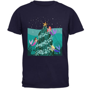 Mermaid Christmas Tree Mens T Shirt
