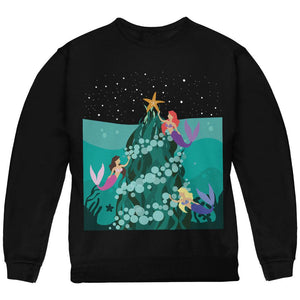 Mermaid Christmas Tree Youth Sweatshirt