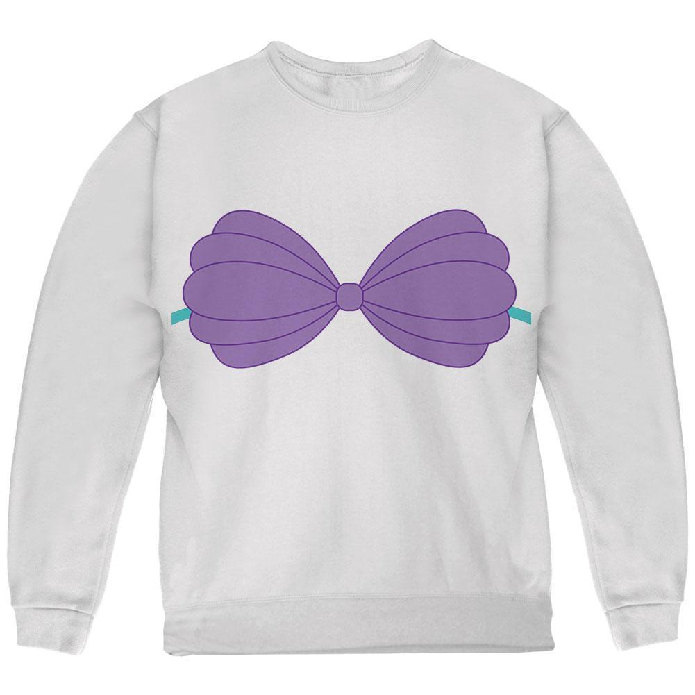 Halloween Purple Shell Bra Costume Youth Sweatshirt