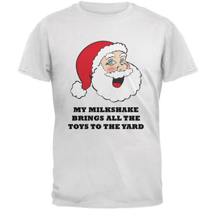 Christmas Santa Milkshake Brings All the Toys to the Yard Mens T Shirt