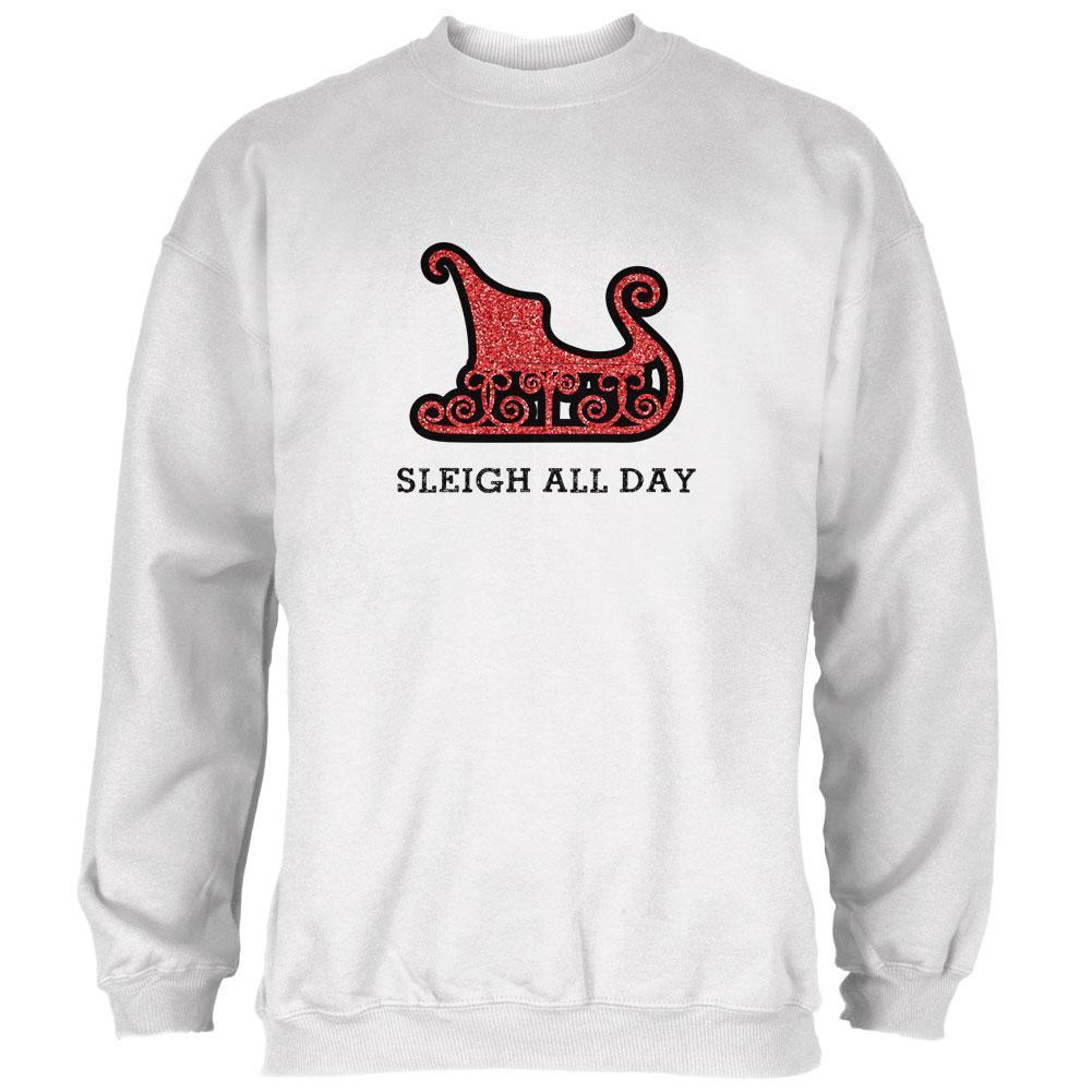 Christmas Sleigh Slay All Day Mens Sweatshirt