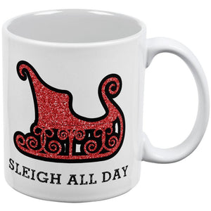Christmas Sleigh Slay All Day All Over Coffee Mug