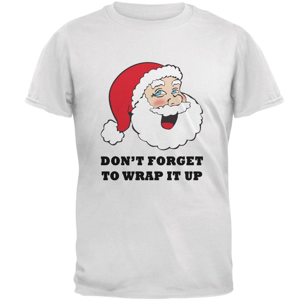 Christmas Santa Wrap it Up Funny Mens T Shirt