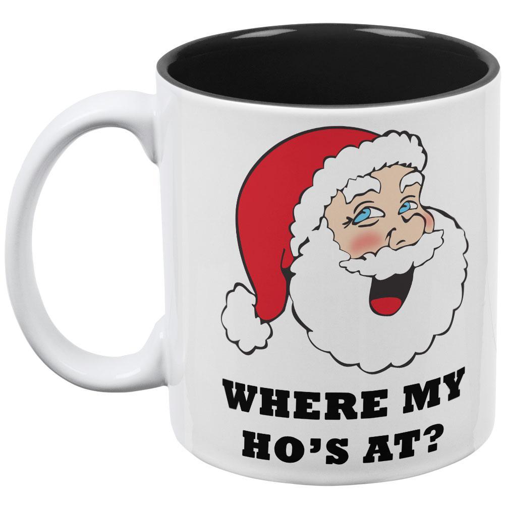 Christmas Santa Wrap it Up Funny All Over Coffee Mug